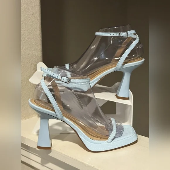 Elegant Light Blue Women's Heels - Picture 1 of 4
